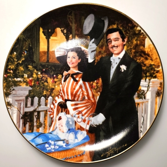Gone with the Wind "Strolling in Atlanta" 1989 Plate #3193D - Picture 1 of 9
